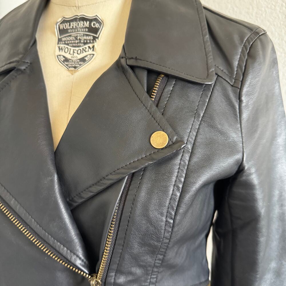 Takara | P.U. Biker Style Jacket size S - Picture 5 of 9